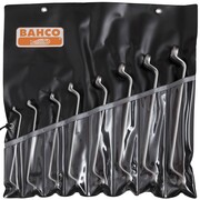 BAHCO Zestaw kluczy oczkowych, dwustronnych, odgiętych, 2M/8T BAHCO 2M/8T