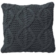 Overseas Dziergana poduszka, 45x45 cm, antracytowa Overseas 43108.4545.39