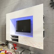 vidaXL Szafka ścienna na domowe centrum rozrywki, biała, wysoki połysk vidaXL 242678