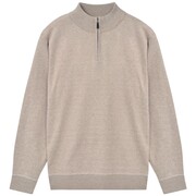 vidaXL Sweter męski z suwakiem, beżowy, rozmiar XXL vidaXL 131697