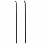 vidaXL Słupki do ogrodzenia, 2 szt., 195 cm, szare vidaXL 142448