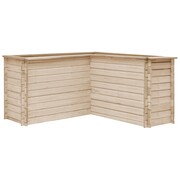 vidaXL Skrzynia ogrodowa na kwiaty, drewno sosnowe FSC, 150x150x80 cm vidaXL 45178