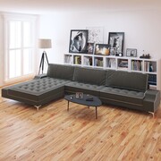 vidaXL Sofa w kształcie litery L, ciemnoszara, XXL, 326x163x83 cm vidaXL 244719
