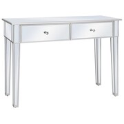 vidaXL Lustrzany stolik typu konsola, MDF i szkło, 106,5x38x76,5 cm vidaXL 246660