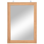 vidaXL Lustro ścienne, lite drewno tekowe, 50 x 70 cm vidaXL 246501