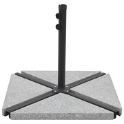 vidaXL Granitowe obciążniki do parasola, 15 kg, trójkątne, szare vidaXL 45071
