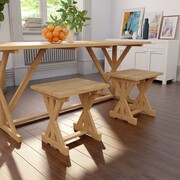 vidaXL Stołek z litego drewna tekowego, 42 x 35 x 45 cm vidaXL 275873