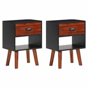 vidaXL Szafki nocne 2 szt. z drewna akacjowego 40x30x58cm vidaXL 243177