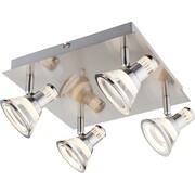 GLOBO Kinkiet LED TAKIRO, nikiel i akryl, 56956-4 GLOBO 56956-4