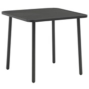 vidaXL Ogrodowy stół jadalniany, stal, 80 x 80 x 72 cm, ciemnoszary vidaXL 44258