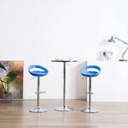 vidaXL Stołki barowe, 2 szt., plastikowe, niebieskie vidaXL 246898