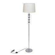 vidaXL Lampa podłogowa z dekoracyjnymi kulami, wysoka, biała vidaXL 240904