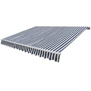 vidaXL Markiza automatyczna 400 cm, niebiesko-biała vidaXL 275553