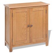 vidaXL Szafka z litego drewna dębowego, 70x35x75 cm, brązowa vidaXL 243933