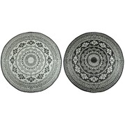 Esschert Design Dywan zewnętrzny, 180 cm, czarno-biały, OC18 Esschert Design OC18