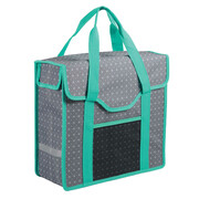 7-series Torba rowerowa, 15l, geometryczny nadruk, szary, 70116 7-series 70116