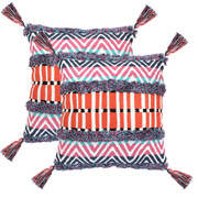 vidaXL 2 poduszki, 45x45 cm, styl boho, wielokolorowe vidaXL 245021