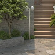 vidaXL Lampa, latarnia ogrodowa, stojąca (220 cm) z dwoma kloszami vidaXL 40390