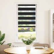 vidaXL Roleta Zebra 80 x 150 cm Czarna vidaXL 240200