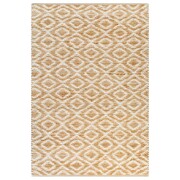 vidaXL Ręcznie tkany dywan, juta, 160 x 230 cm, naturalny i biały vidaXL 133210