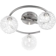 GLOBO Lampa ścienna z 3 żarówkami ENIGMA, matowy nikiel, 56620-3 GLOBO 56620-3