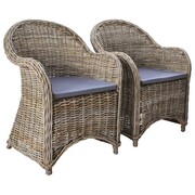 vidaXL Krzesła ogrodowe Surabaya, 2 szt., naturalny rattan vidaXL 246810