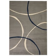 vidaXL Nowoczesny dywan, wzór w koła, 180x280 cm, szary vidaXL 133021