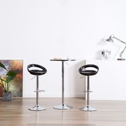 vidaXL Stołki barowe, 2 szt., plastikowe, czarne vidaXL 246895