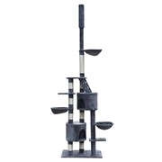 vidaXL Drapak dla kota XL (230-260 cm) plusz, szary vidaXL 170142