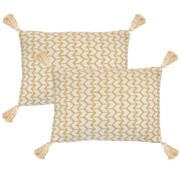 vidaXL 2 poduszki, 40x60 cm, styl boho, żółte vidaXL 245053