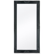 vidaXL Lustro ścienne w stylu barokowym, 120x60 cm, czarne vidaXL 243686
