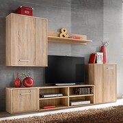 vidaXL Meblościanka pod TV, 5-elementowa, dąb sonoma vidaXL 246031