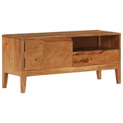 vidaXL Szafka pod TV z litego drewna akacjowego, 88 x 30 x 40 cm vidaXL 244955