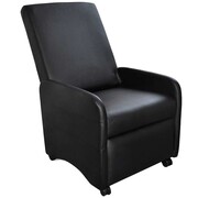 vidaXL Fotel składany, skóra syntetyczna, czarny vidaXL 241681