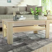 vidaXL Stolik kawowy, 110 x 65 x 48 cm, płyta wiórowa, kolor dębowy vidaXL 244860