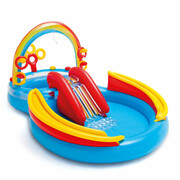 Dmuchany basen Rainbow Ring Play Center, 297x193x135 cm, Intex 91526