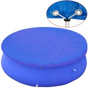 vidaXL Okrągła plandeka na basen 450-457 cm, PE 90 g/m² vidaXL 90589