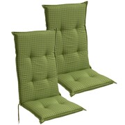 vidaXL Poduszki na krzesła ogrodowe 2 szt. 117x49 cm zielone vidaXL 42114