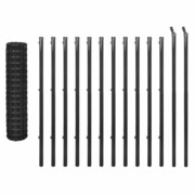 vidaXL Euro ogrodzenie, 25 x 1,2 m, stalowe, szare vidaXL 142505