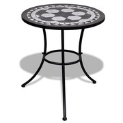vidaXL Stolik mozaikowy 60 cm czarno-biały vidaXL 41532