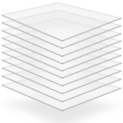 vidaXL Przezroczyste płyty akrylowe, 10 szt., 40 x 60 cm, 2 mm vidaXL 143530