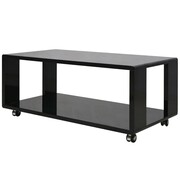 vidaXL Stolik do kawy, wysoki połysk, czarny vidaXL 242973