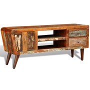 vidaXL Drewniana półka pod TV vintage z drzwiami i 2 szufladami vidaXL 240956