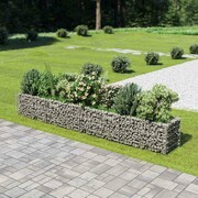 vidaXL Donica gabionowa z galwanizowanej stali, 360 x 50 x 50 cm vidaXL 143561