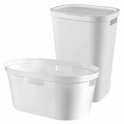 Curver Kosz na pranie i koszyk do magla Infinity, biały, 240729 Curver 240729