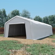vidaXL Namiot magazynowy, PVC, 550 g/m², 5 x 10 m, biały vidaXL 274954