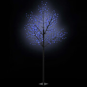 vidaXL Kwitnące drzewko świąteczne, IP44, 300 cm, niebieskie LED vidaXL 50688