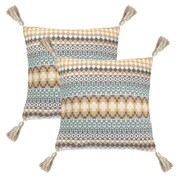 vidaXL 2 poduszki, 45x45 cm, styl boho, wielokolorowe vidaXL 245057
