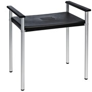 RIDDER Stołek prysznicowy Premium, czarny, 100 kg, A0220010 RIDDER A0220010