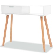 vidaXL Stolik typu konsola, drewno sosnowe, 80x30x72 cm, biały vidaXL 244737